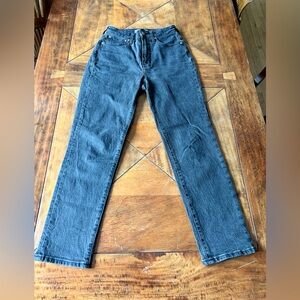 Madewell Women’s The Curvy Perfect Vintage Jean, Black Size 25